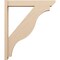 Ekena Millwork 6-in W x 36-in D x 42-in H Funston Slat Rough Cedar Woodgrain TimberThane Outlooker, Primed Tan OUTUR060X36X42FST24RCPR - alternate 6